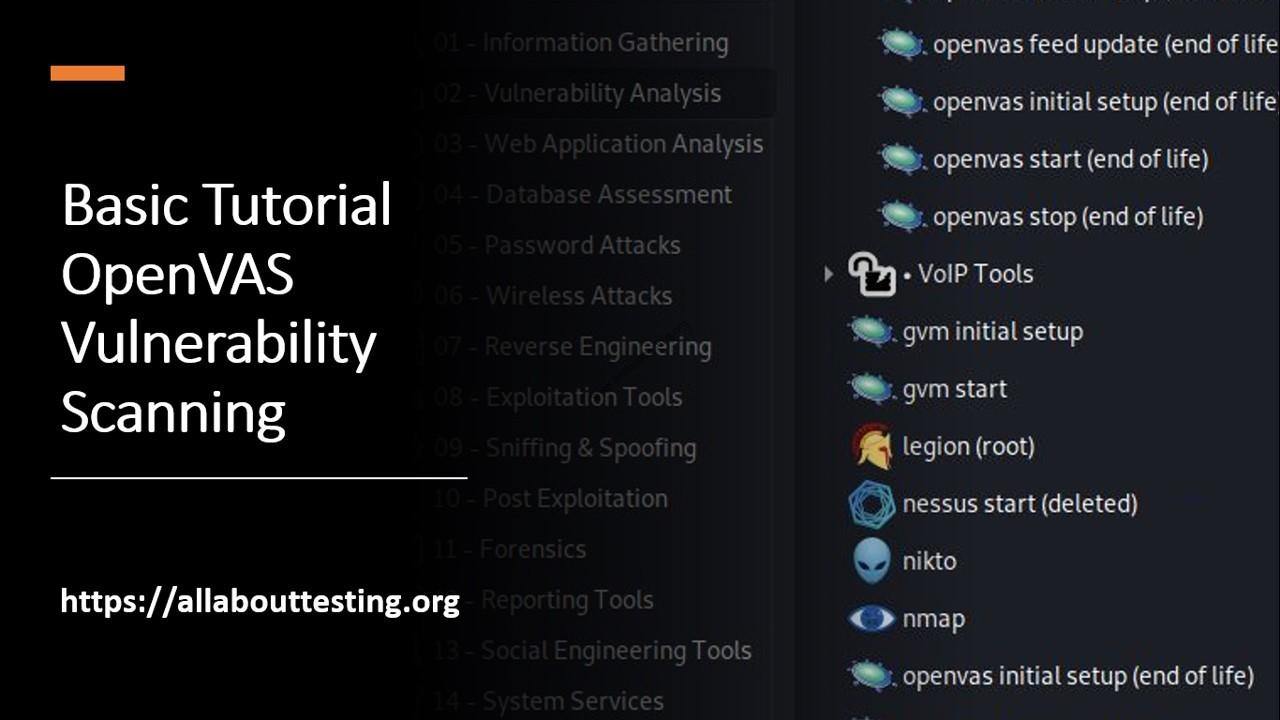 Basic Tutorial Openvas Vulnerability Scanning All About Testing