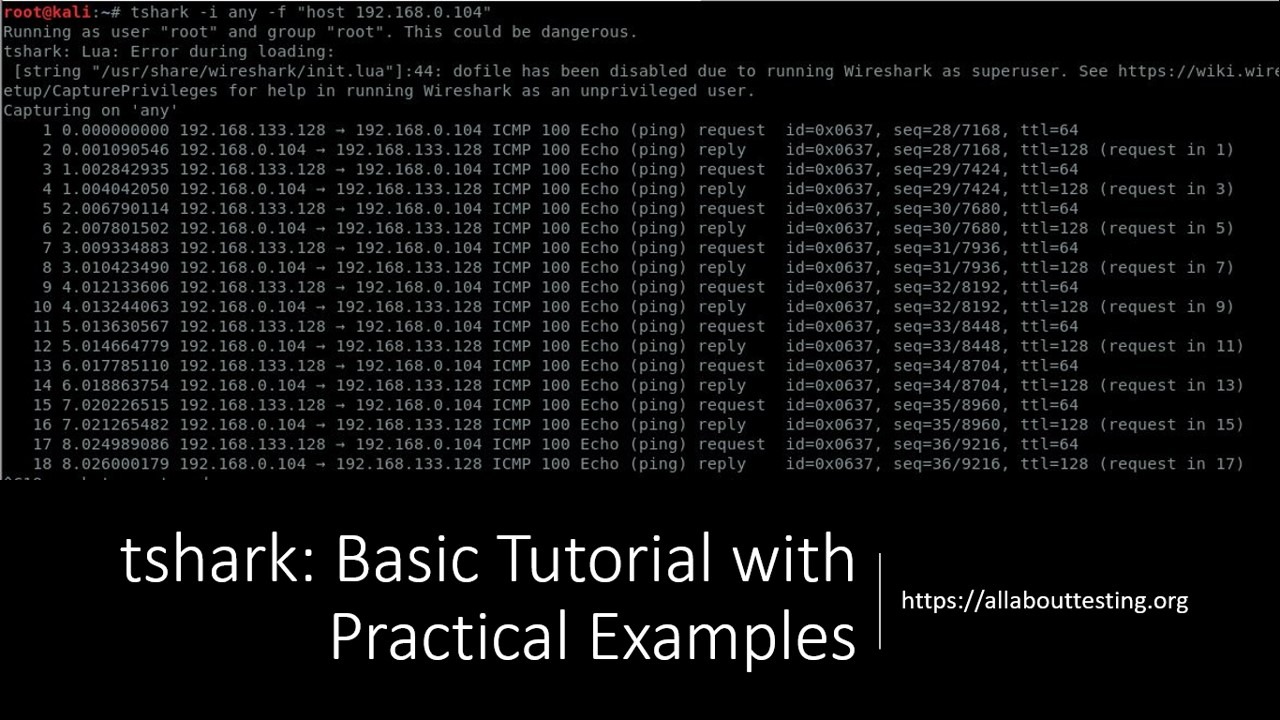 Tshark Basic Tutorial With Practical Examples All About Testing