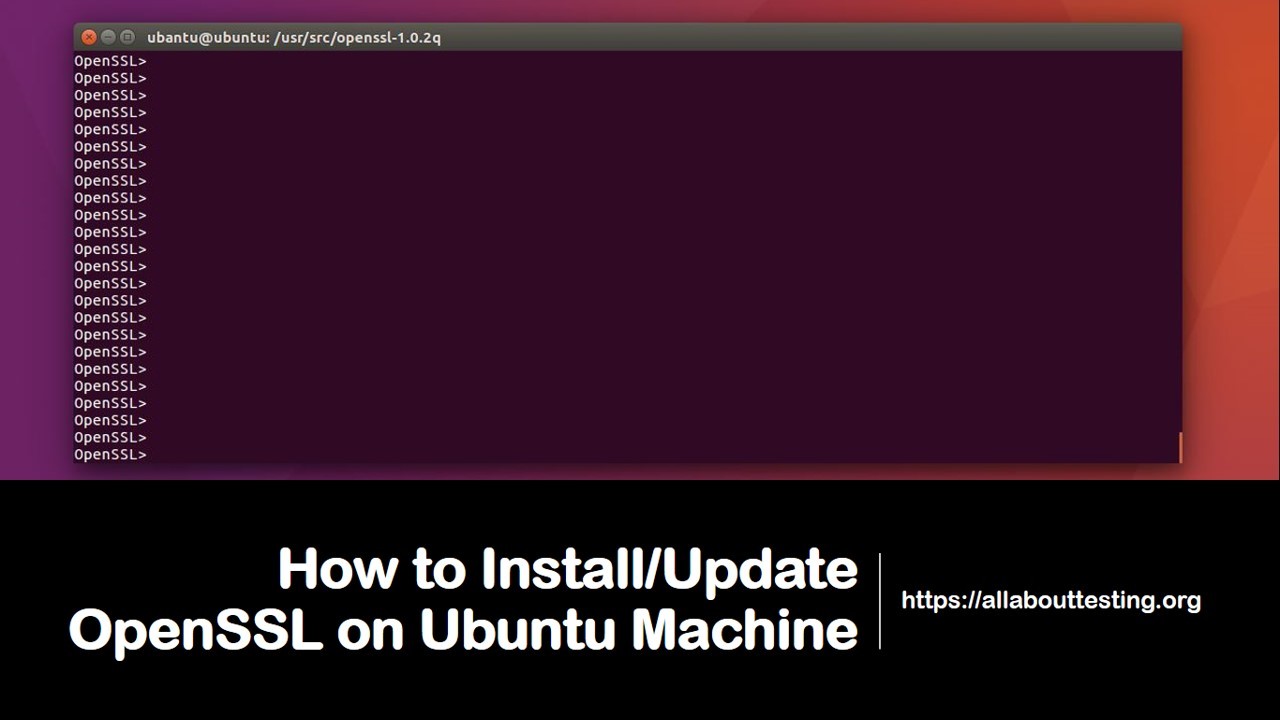 install openssl ubuntu