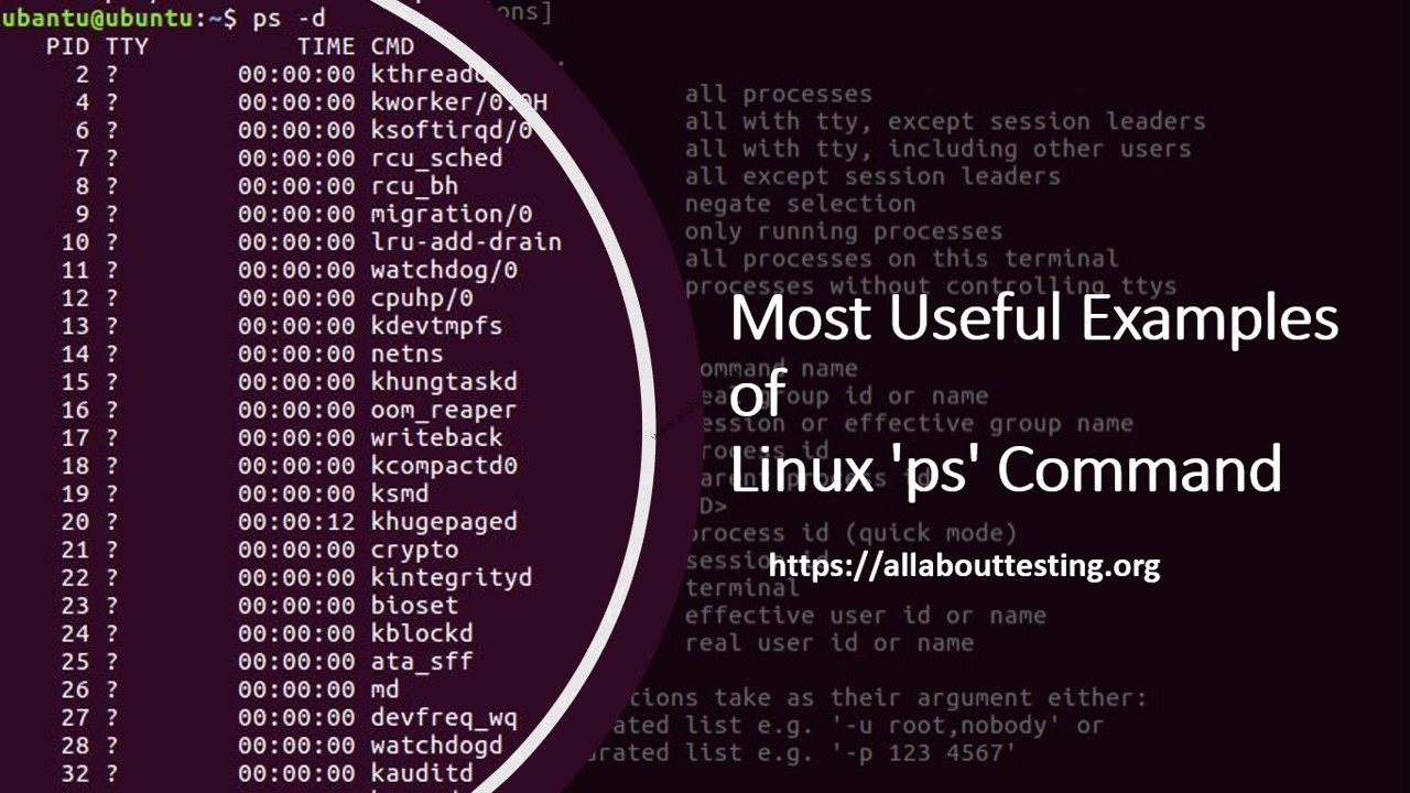 Most Useful Examples Of Linux Ps Command All About Testing