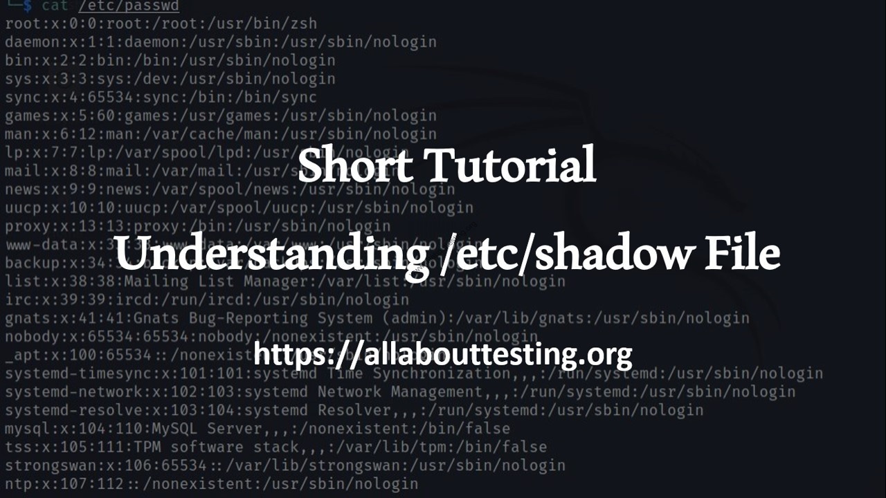 tutorialetcshadow All About Testing